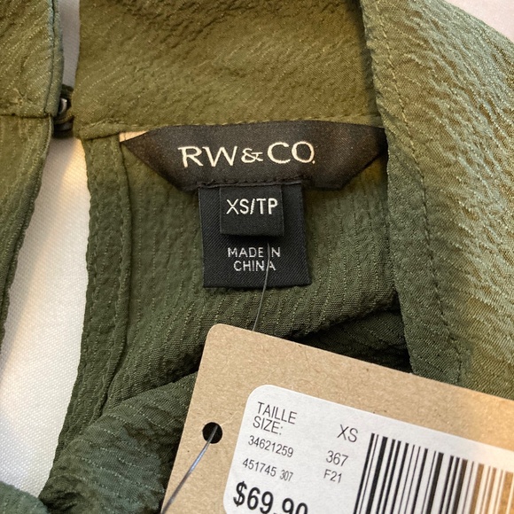 NWT RW&Co Long-sleeved blouse - Picture 7 of 13